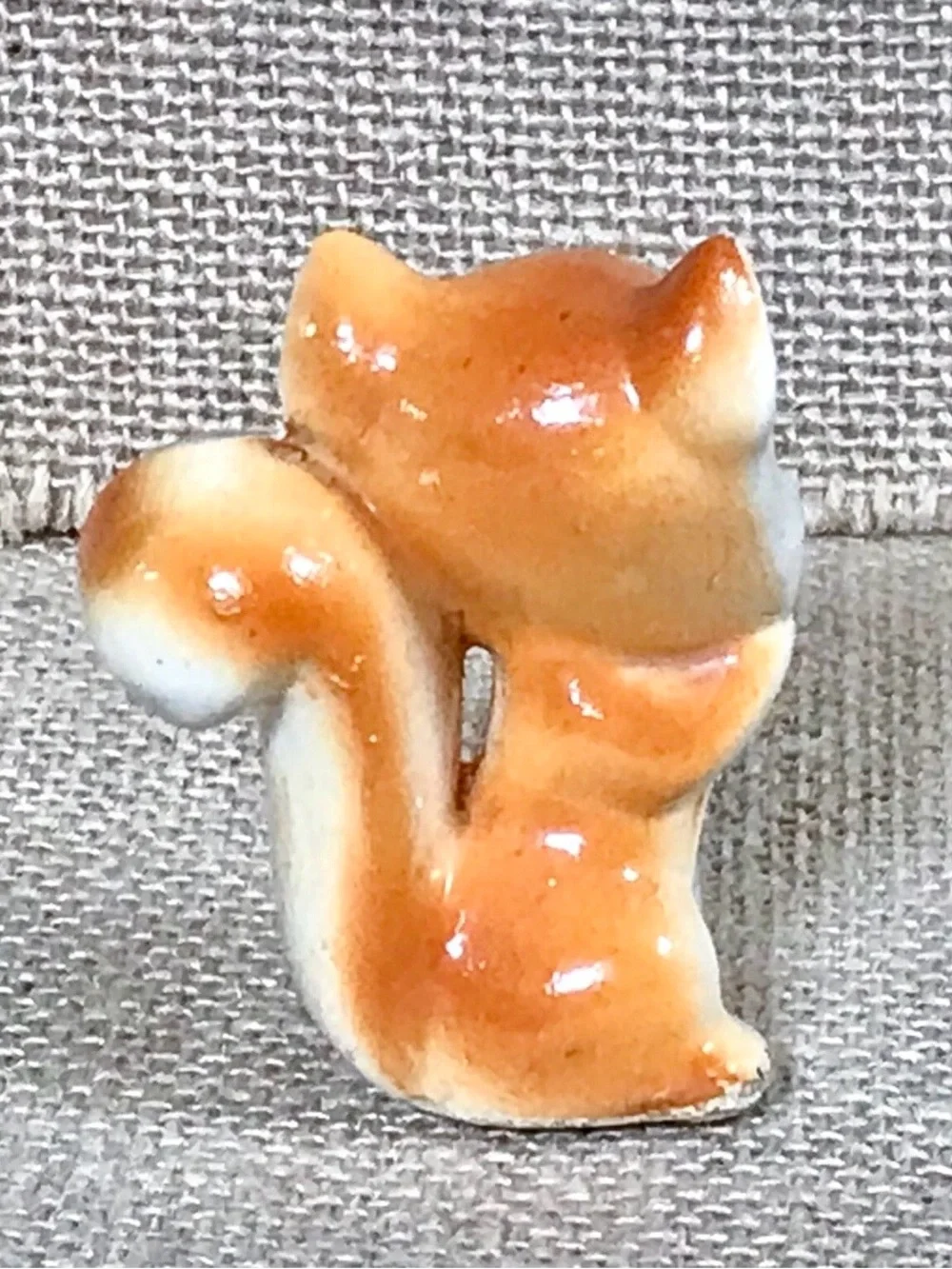 Vintage Baby Squirrel Figurine 2.25 Inches Tall Kitsch Woodland Cute Twee Animal